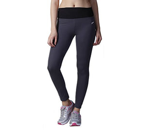 FLINGR Womens Gym Active Wear Leggings Full Ankle Length Workout Tights Jeggings High Waist Stretchable Sports Yoga Fitness Track Pants for Girls and Ladies (Medium, Charcoal Grey)