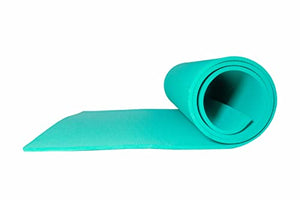 SS BROS Premium Yoga Mats Eco Friendly Non Slip Yoga Mat 6 feet, Non Slip Surface - 72"x 24" (Aqua, 6 MM)