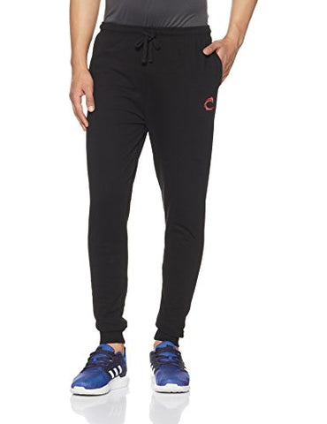 Image of Chromozome Men's Slim Fit Track Pants(S8925-Black-L_Black_Large)