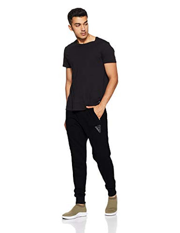 Image of Van Heusen Athleisure Men's Regular Fit Trackpants (50044_BLACK_M_Black_Medium)