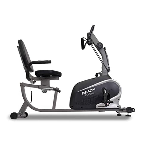 Image of Reach Classic Recumbent Bike Exercise Cycle | Exercise Bike with Back Support Seat and Resistance Rope for Home Gym (Classic)