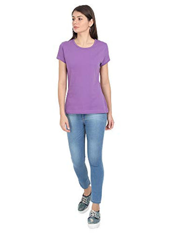 Image of Woodwose Organic Clothing Women's Organic Cotton T-Shirt (OCWTSLI01-M_Lilac_M)