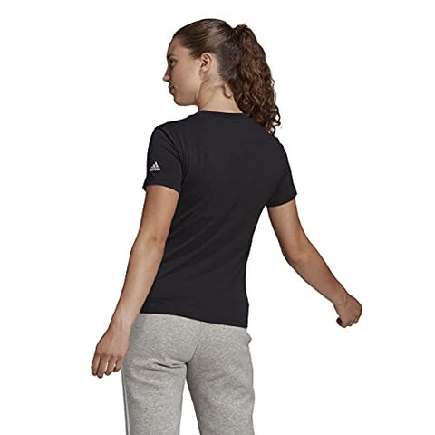 Image of Adidas Women's Slim fit T-Shirt (DP2361_Black/White Medium)