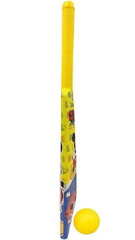 Image of Bless Amazing Kids Cricket Kit Set with Bat Balls Wickets Bells - Indoor, Beach, Outdoor, Garden Play Set for 2-6 Yrs Kids (Plastic, Yellow)