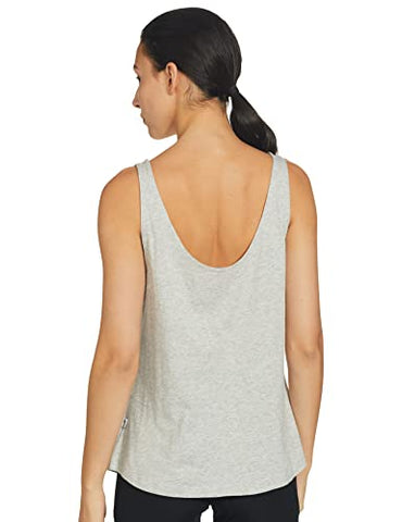 Image of Puma Women's Plain Regular fit T-Shirt (85178504_Light Gray Heather S)