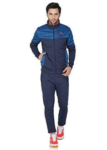 Image of Vector X Navy Chevron Mens Lightweight Sports Track Suit (Navy)