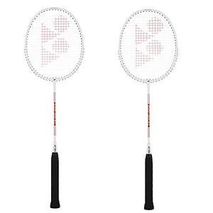 YONEX GR 303 Aluminum Tennis Badminton Racquet (White) - Pack of 2