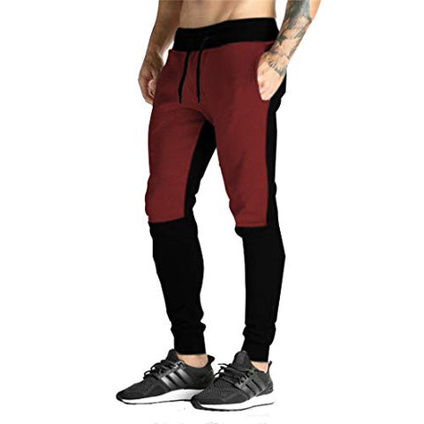 Image of THE ARCHER Men's Slim Fit Track pants(1JOG(J1)GREEN_Green_Medium)