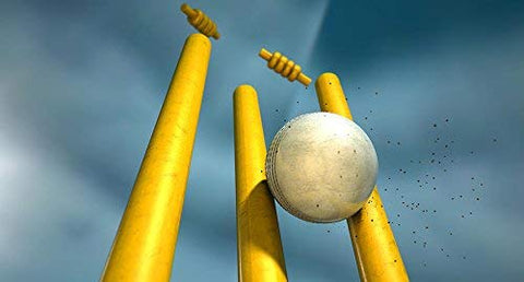 Image of AADIX Sports Kids Solid Plastic Cricket Stump Set (Large) (Yellow)
