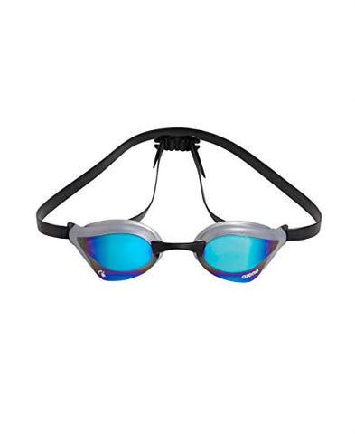 Image of Arena Cobra Core Swim Goggles for Men and Women, Blue/Silver, Swipe Anti-Fog Mirror (New)