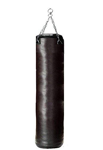 Monika Sports Punch 5FT2KG Leather Boxing Bag, 5ft (Black)