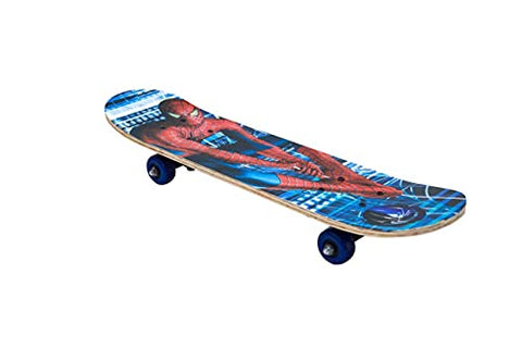 Image of Leona EnterpriseWave Board | Caster Board | Ripstick | Skate Board 23" X 6" Inch & 80mm Aluminium PU Wheels with 100KG Capacity (Multi-Design & Multicolor) (Spiderman waveeboard)