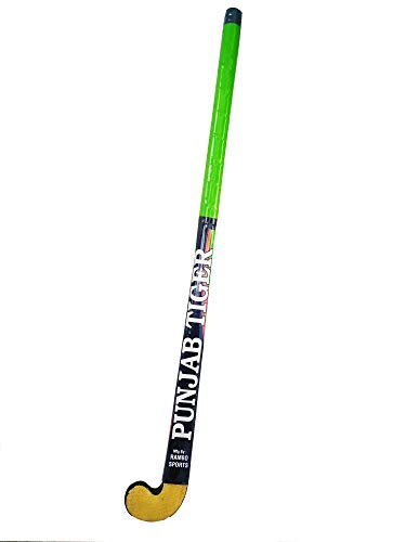 CE Wood Teranga Punjab Tiger Hockey Stick with Full PVC Grip, Full Size, Assorted Colour