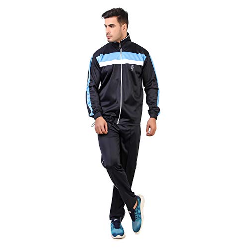FASHION 7 Men's Polyster Track Suit - Track Suit for Men Sports (White, X-Large)