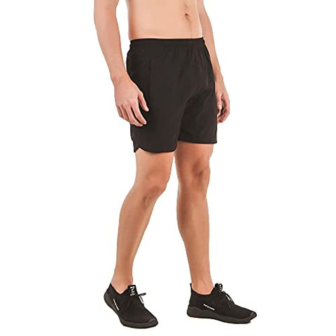 Image of STOKOR Athleisure Men's Regular Fit Sports Shorts | Quick Dry Technology | (Large, Black)