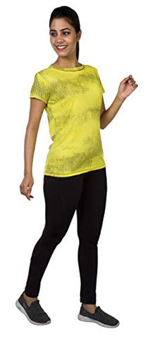 Image of URBAN CIRCUS Women's T-Shirt (41_t-shirt_PGYW--$parent sku_Yellow & Black_Medium)