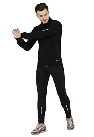 Image of color club 1 Men's Stylish Sportswear Black Track Suit Fully Stretchable (X-Large)