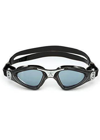 Image of Aqua Sphere Kayenne Swim Goggles with Smoke Lens (Black/Silver)