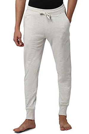 Peter England Men's Regular Track Pants (PETPNTEM3218505_Grey_XL)