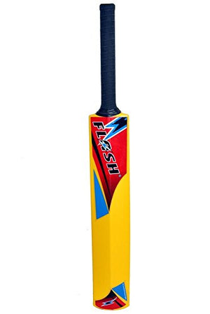 FLASH Plastic Cricket Bat, 5 (Yellow, FPCB5101)