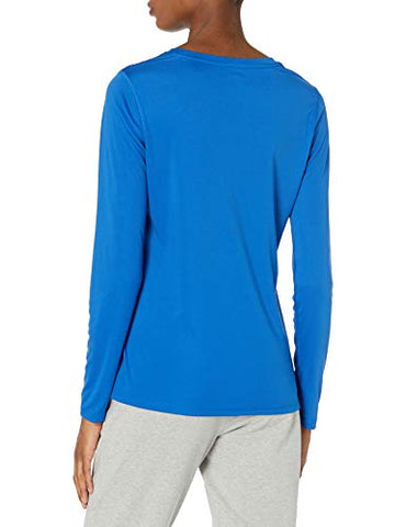 Image of Hanes Women's Sport Cool Dri Performance Long Sleeve Tee, Awesome Blue, Small