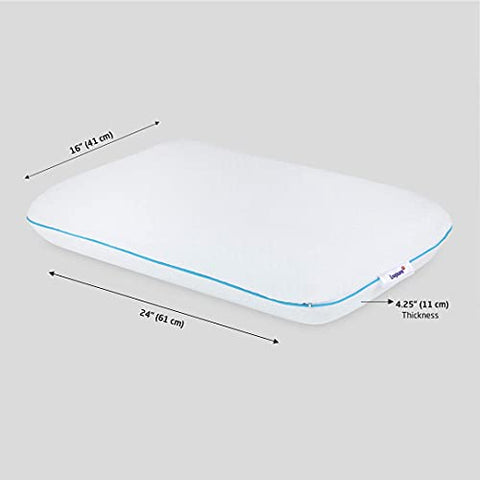 Image of Livpure Smart Memory Foam Cool Gel Infused Pillow with Standard Size 16 x 24 Inch - White ( Pack of 1 )