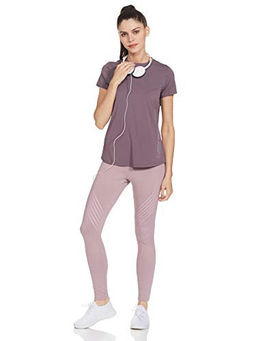 Image of Van Heusen Athleisure Antibacterial Relax Fit Workout Gym Tee (88402_MAUVE SHADOW_S)