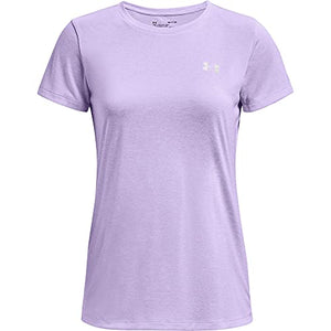 Under Armour Women's Tech Twist T-Shirt , Purple Tint (532)/Metallic Silver, X-Small