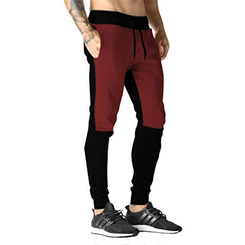 Image of THE ARCHER Men's Slim Fit Track pants(1JOG(J1)GREEN_Green_Medium)