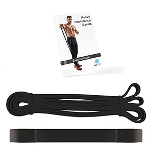 Boldfit Heavy Resistance Band for Exercise & Stretching, Pull Up Band Suitable in Home & Gym Workout, Power Bands for Men & Women.(Black Color, 15-30 kg)