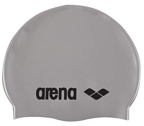 Image of Arena 91662-51 Classic Silicone Swimming Caps (Silver)