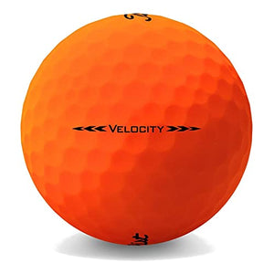 Titleist Velocity Golf Balls, Matte Orange, (One Dozen)