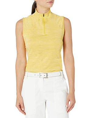 PUMA Golf 2020 Women's Daily Mockneck, Super Lemon Heather, XX-Large