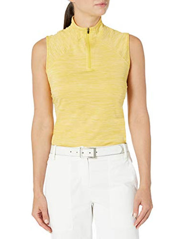 Image of PUMA Golf 2020 Women's Daily Mockneck, Super Lemon Heather, XX-Large