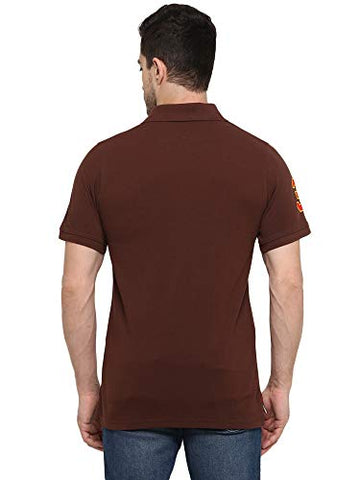 Image of AMERICAN CREW Men's Polo T-Shirt (Dark Brown-AC385-M)