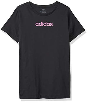 adidas Women's Essentials Long Sleeve Branded Tee, Black/Black, M