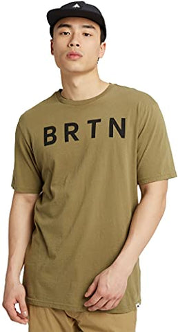 Image of Burton BRTN 100% Cotton Short Sleeve T-Shirt, Martini Olive, XX-Small