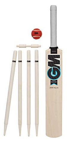 Image of Gunn & Moore GM Cricket Unisex Beginner Child Diamond Cricket Set - Age (11-13) Size 3