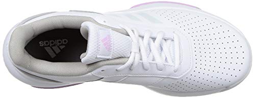 Adidas Women's COURTSMASH Tennis Shoe- FTWWHT/IRIDES/CLELIL, 7 UK