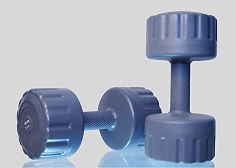 Image of De jure Fitness (Pack of 2) PVC Dumbbells 5kg Weights for Home Fitness.