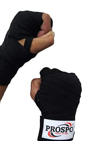 Image of PROSPO Boxing Mexican Stretch/Handwraps/Spandex Bands/Hand Bandage/Protectors/Muay Thai/MMA/Kick Boxing/Cross Fit/Aerobics/Punch Bag Training/Speed Ball Training/ 180" - (Pack of 1 Pair)
