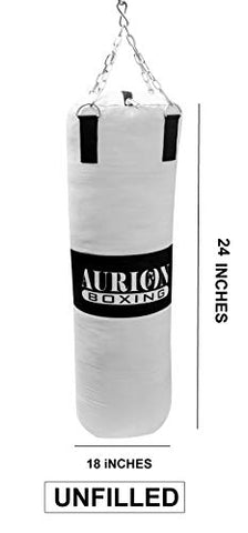 Image of Aurion 9777 Canvas Punching Bag, 48-inch (Black)