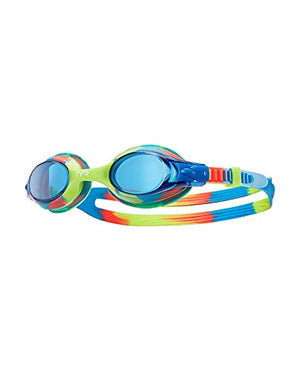 TYR Blend Swimples Tie Dye Swimming Goggles (Blue-Yellow)