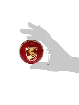 SG Leather Cricket Ball, Adult, (Red)