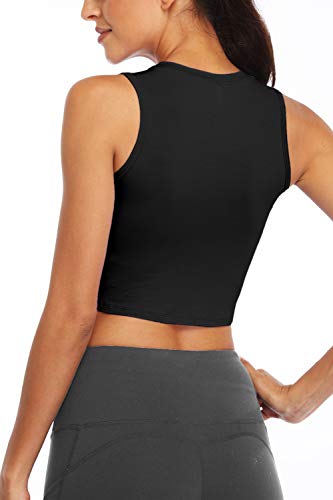 Fofitness Women's Sexy Workout Yoga Tops Running Training Exercise Shirts Fitness Gym Outfits Muscle Crop Activewear Clothes Sports Dance Boxing Tennis Wear Black, Small Fofitness Women's Sexy Workout Yoga Tops Running Training Exercise Shirts Fitness Gym Outfits Muscle Crop Activewear Clothes Sports Dance Boxing Tennis Wear Black, Small