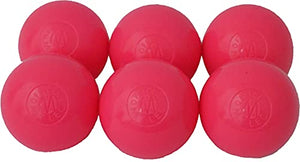 Mylec Cold Weather Hockey Balls, (Pack of 6) Pink