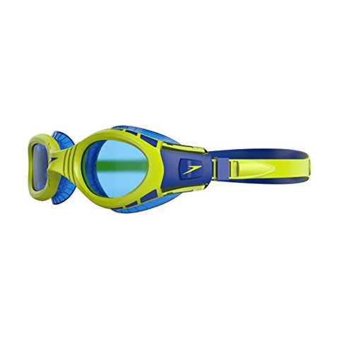 Image of Speedo 811595C585 Futura Biofuse Flexiseal Goggles, Free Size (Green/Blue)