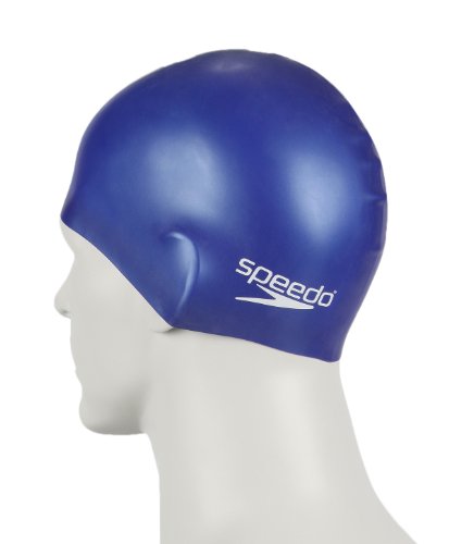 Speedo Unisex-Junior Plain Moulded Silicone Swimcap