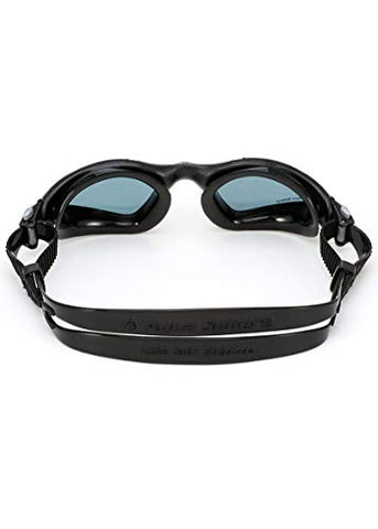 Image of Aqua Sphere Kayenne Swim Goggles with Smoke Lens (Black/Silver)