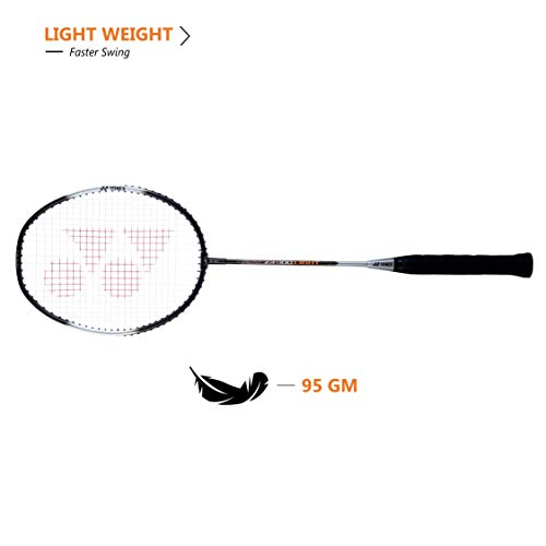 YONEX ZR 100 Light Aluminium Badminton Racquet with Full Cover (Black)